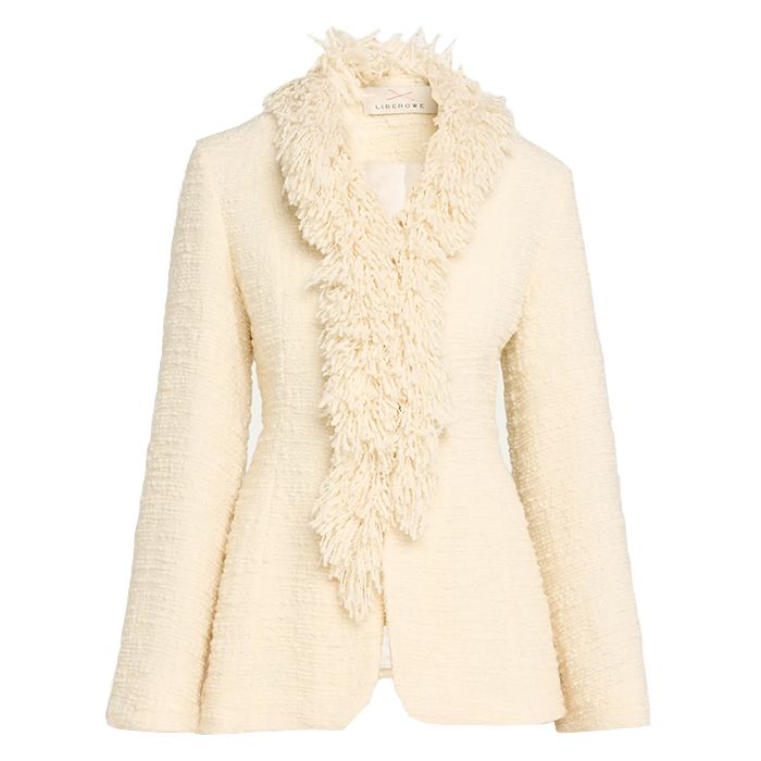 Liberowe, Trader Fringed Boucle Single-Breasted Jacket