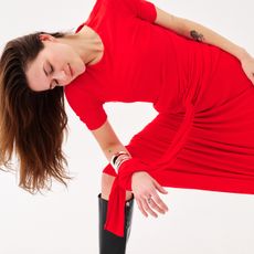 The Great Try-On, Who What Wear, draped dress