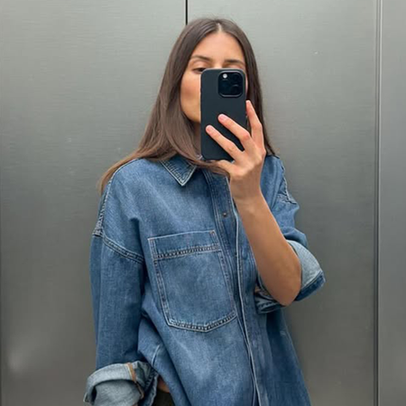 influencer wearing the track pants trend